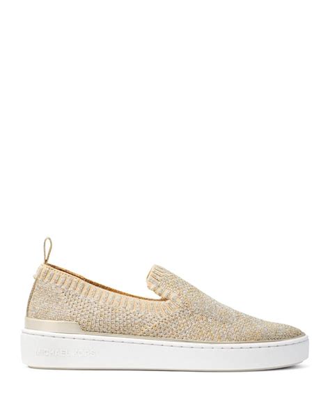 michael michael kors women's skyler knit slip-on sneakers|Michael Michael Kors Skyler Slip.